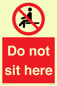 Do not sit here